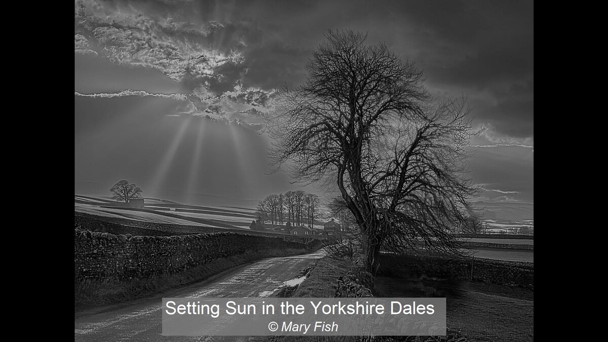 Setting Sun in the Yorkshire Dales